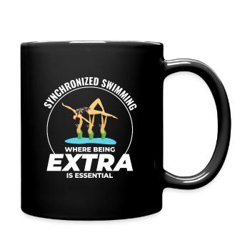 Natation synchronisée où être extra - Mug uni - noir - Droite