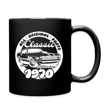 55th Birthday - Classic Musclecar 09/1970 - Full Colour Mug - black - Right