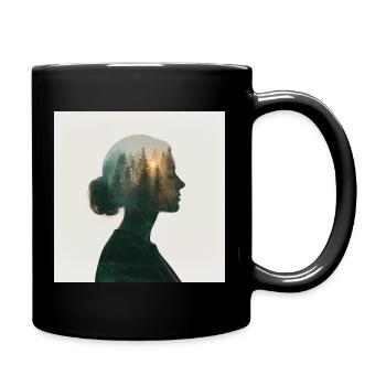 Mystical closeness to nature - Full Colour Mug - black - Right