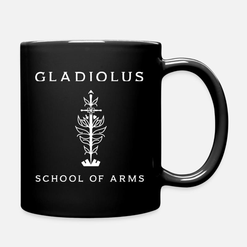 Gladiole weiß - Tasse einfarbig - Schwarz