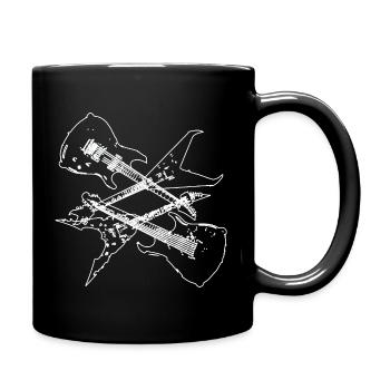 Kompositionsdesign für E-Gitarren - Tasse einfarbig - Schwarz - Rechts