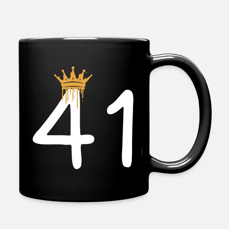 Königliche Graffiti-Nummer 41 - Tasse einfarbig - Schwarz