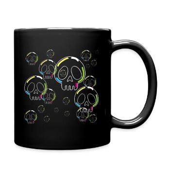 Crânes de savon étranges - Mug uni - noir - Droite
