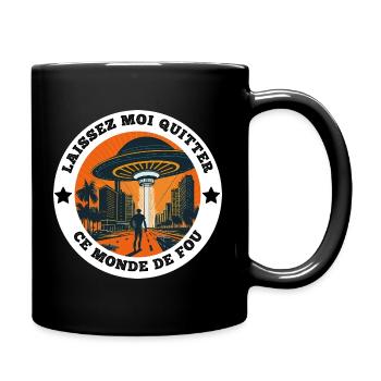 Cadeau Collègue Pause Travail et Burn Out - Mug uni - noir - Droite