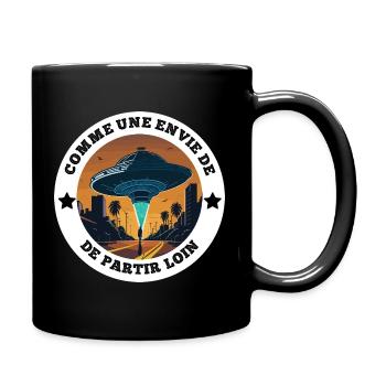 Cadeau Collègue Pause Travail et Burn Out - Mug uni - noir - Droite