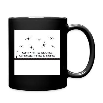 Grip_the_bars _chase_the_stars - Full Colour Mug - black - Right