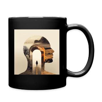 Portraits Nature et Amitié Spirituelle - Mug uni - noir - Droite