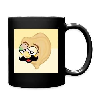 Chickpea Dad Moustache - Full Colour Mug - black - Right