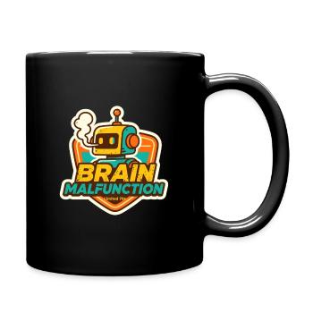 Fehlfunktion des Gehirns Retro-Roboter-Design - Tasse einfarbig - Schwarz - Rechts