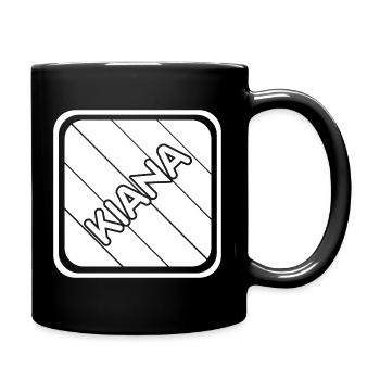 First name Kiana - Full Colour Mug - black - Right