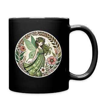 Conception de fée de la forêt enchantée - Mug uni - noir - Droite