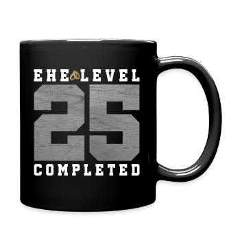 25th Wedding Anniversary - Full Colour Mug - black - Right