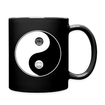 Tao Yin Yang Lotus Motif - Mug uni - noir - Droite