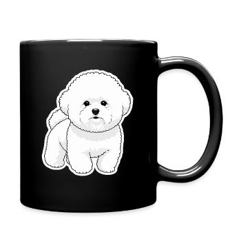 Bichon Mignon  - Mug uni - noir - Droite
