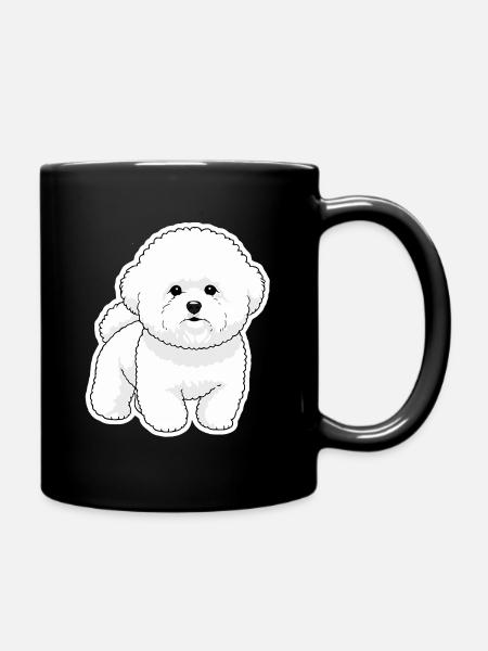 Bichon Mignon - Tasse einfarbig - Schwarz