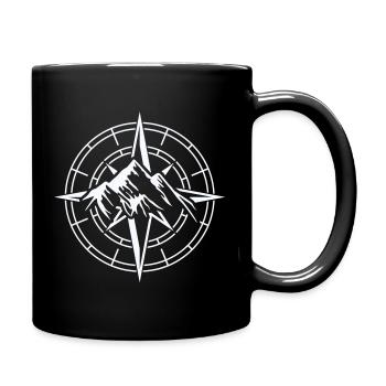Conception de boussole d’aventure - Mug uni - noir - Droite