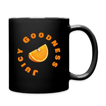 Citrus Vibe Retro T-shirt - Full Colour Mug - black - Right