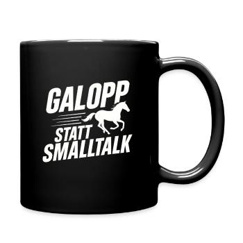 Idée de sac à galop au lieu de bavardage - Mug uni - noir - Droite