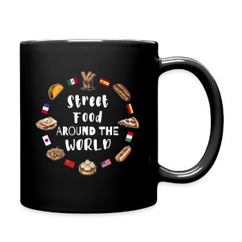 La cuisine de rue dans le monde - Mug uni - noir - Droite