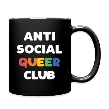 LGBTQ - Anti Social Queer Club - Tasse einfarbig - Schwarz - Rechts