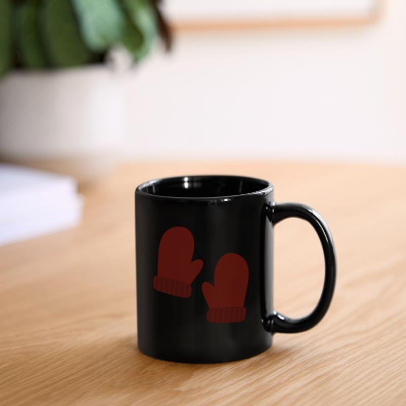 Cozy Winter Mittens Illustration Full Colour Mug