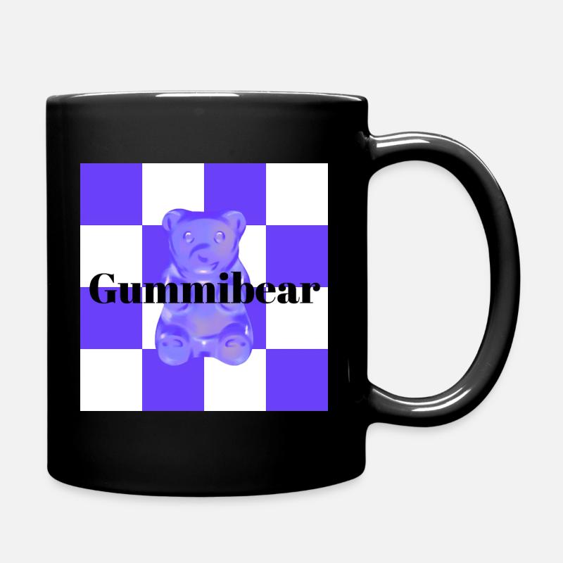 Gummy Bear Cozy Cuddle Trend Design - Full Colour Mug - black