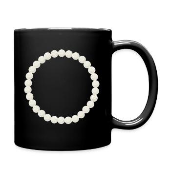Design élégant de bracelet en perles - Mug uni - noir - Droite