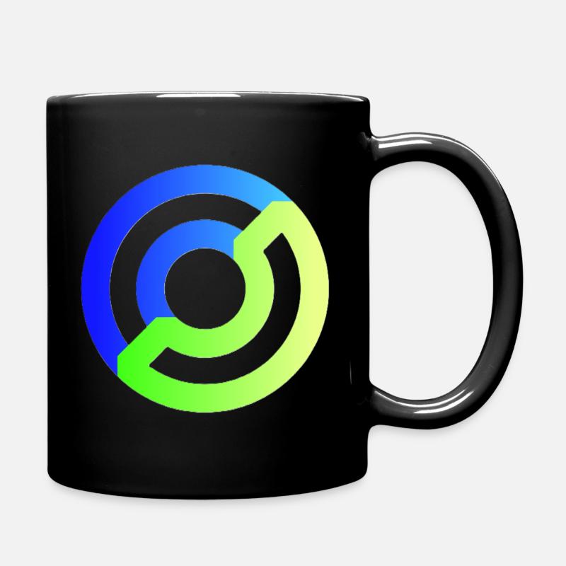 Design abstrait futuriste en spirale - Mug uni - noir