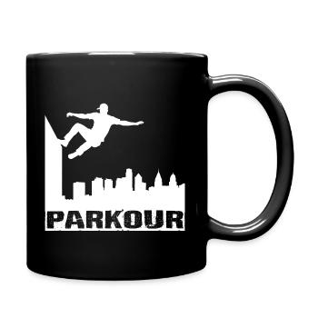 Parkour - Mug uni - noir - Droite