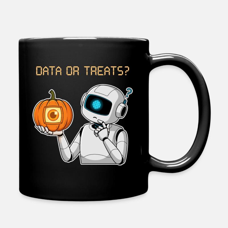 Data or Treats ? - Full Colour Mug - black