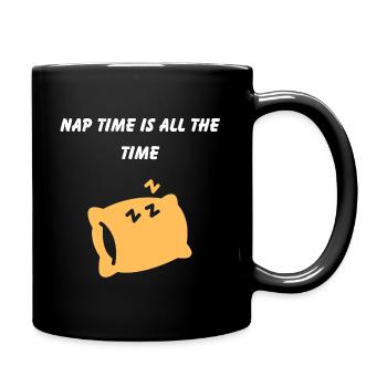 Creative Quote About Nap and Rest - Full Colour Mug - black - Right
