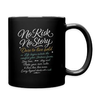 No_Risk_No_Story - Mug uni - noir - Droite