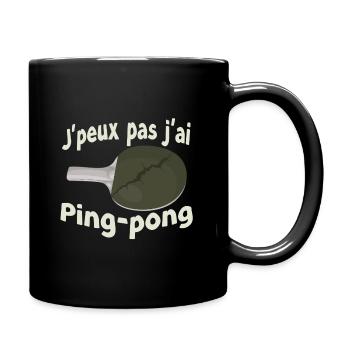 Ping-Pong Break Humor - Full Colour Mug - black - Right