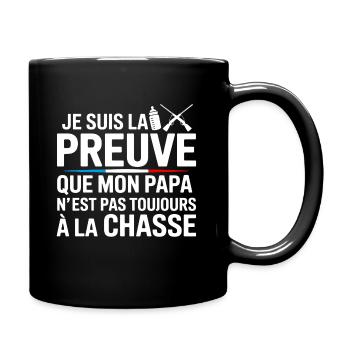 Citation humoristique bébé  - Mug uni - noir - Droite