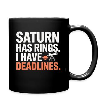 Astronomie Humor Arbeitskämpfe - Tasse einfarbig - Schwarz - Rechts