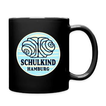 SCHULANFANG HAMBURG FRANZBRÖTCHEN - Tasse einfarbig - Schwarz - Rechts