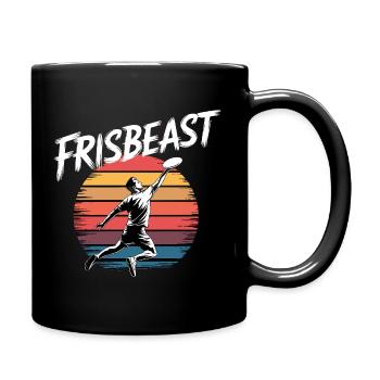 Frisbeast Retro Ultimate Frisbee Stil Für Sportler - Tasse einfarbig - Schwarz - Rechts