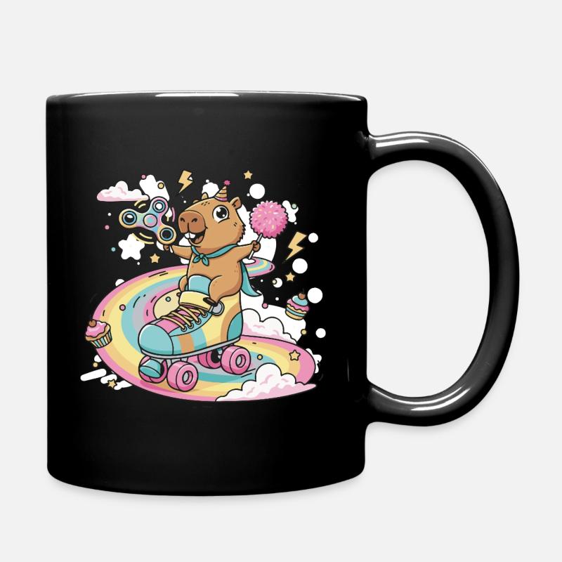 Capybara au festival Skate with Color - Mug uni - noir