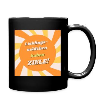 Fille préférée - Cibles dans l’illustration du soleil - Mug uni - noir - Droite