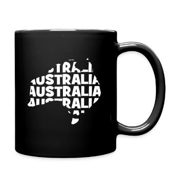Australia - Australia - Map - Outline - Full Colour Mug - black - Right