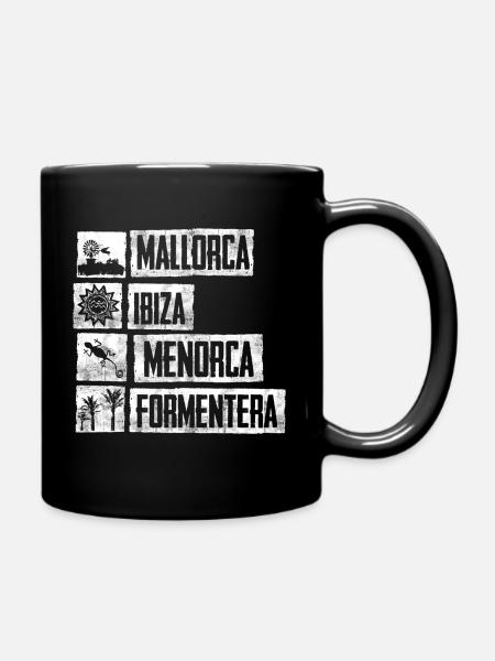 Urbain Street Art Majorque Ibiza Motifs - Mug uni - noir