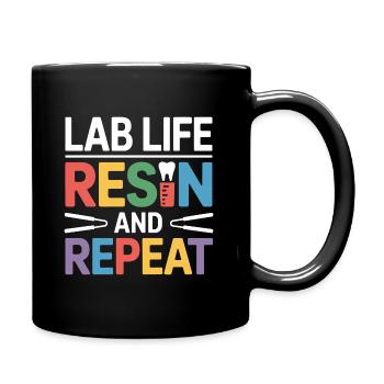 Technicien de laboratoire dentaire Art de travail - Mug uni - noir - Droite