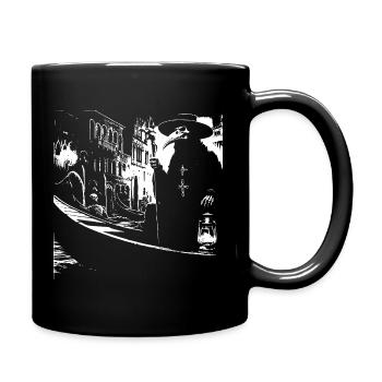 Gotische Kathedralen und der mysteriöse Doktor Plague - Tasse einfarbig - Schwarz - Rechts