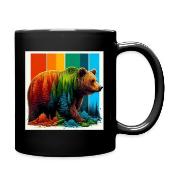 ours - Mug uni - noir - Droite