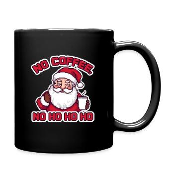 Pixel Vintage Retro Santa - Pas de café No Ho Ho Ho - Mug uni - noir - Droite