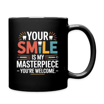 Conception de technicien de pont dentaire - Mug uni - noir - Droite