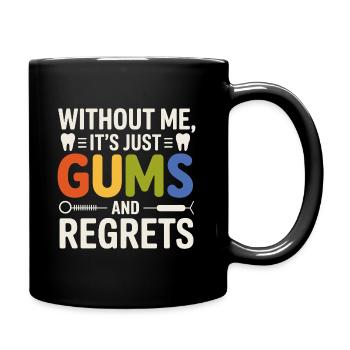 Conception de précision de la couronne dentaire - Mug uni - noir - Droite