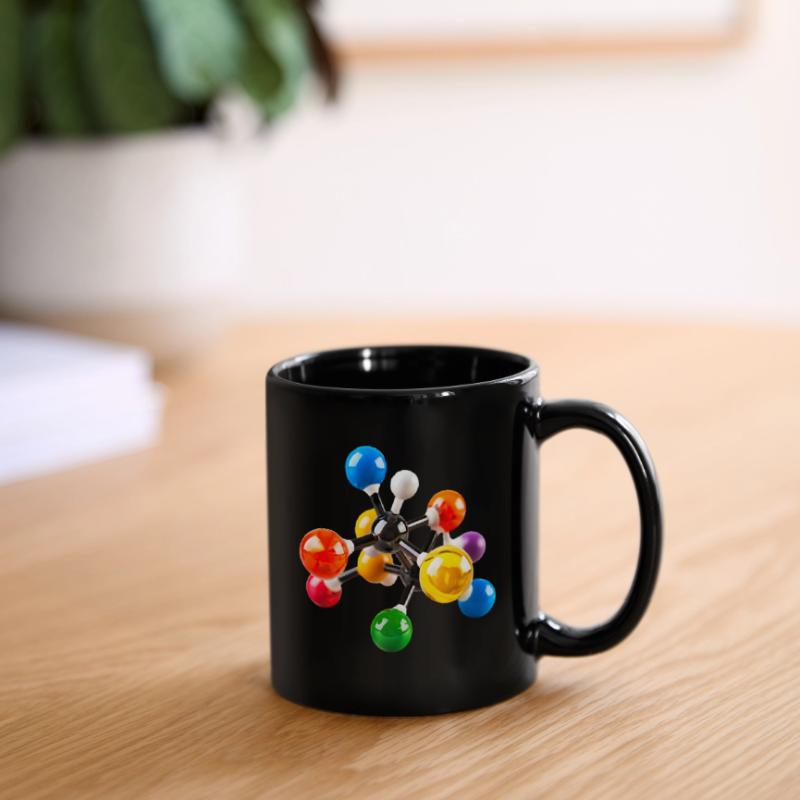 Modèle de structure moléculaire coloré Mug uni