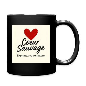 Wild Heart: Free Expression - Full Colour Mug - black - Right
