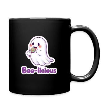 Boolicious Süßes Gespenst - Tasse einfarbig - Schwarz - Rechts